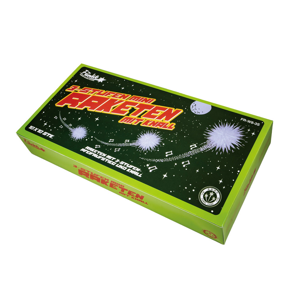 3-Stufen Mini-Raketen mit Knall