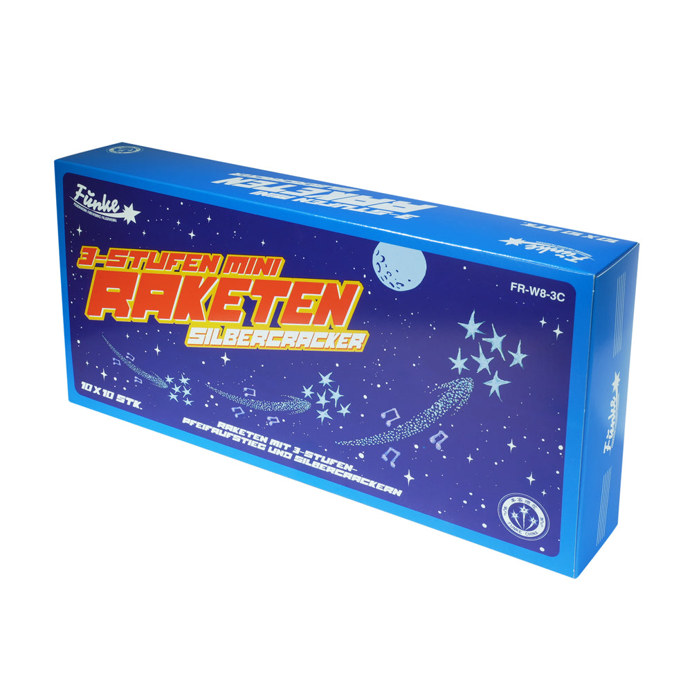 3-Stufen Mini-Raaketen Silbercracker