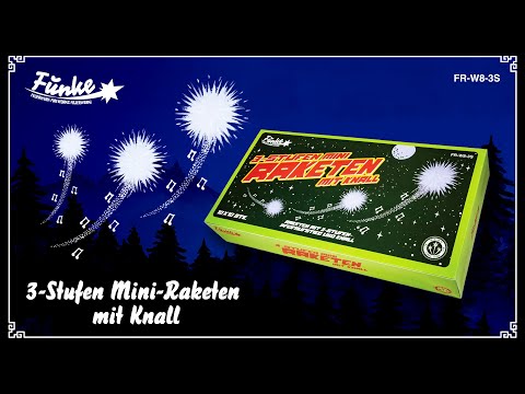 3-Stufen Mini-Raketen mit Knall